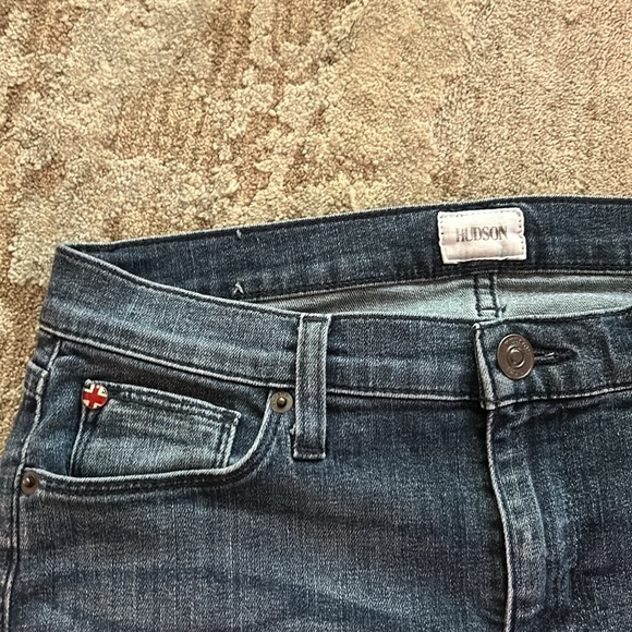 Hudson Ripped Jeans Size 27 Dark Wash Skinny - Picture 3 of 4